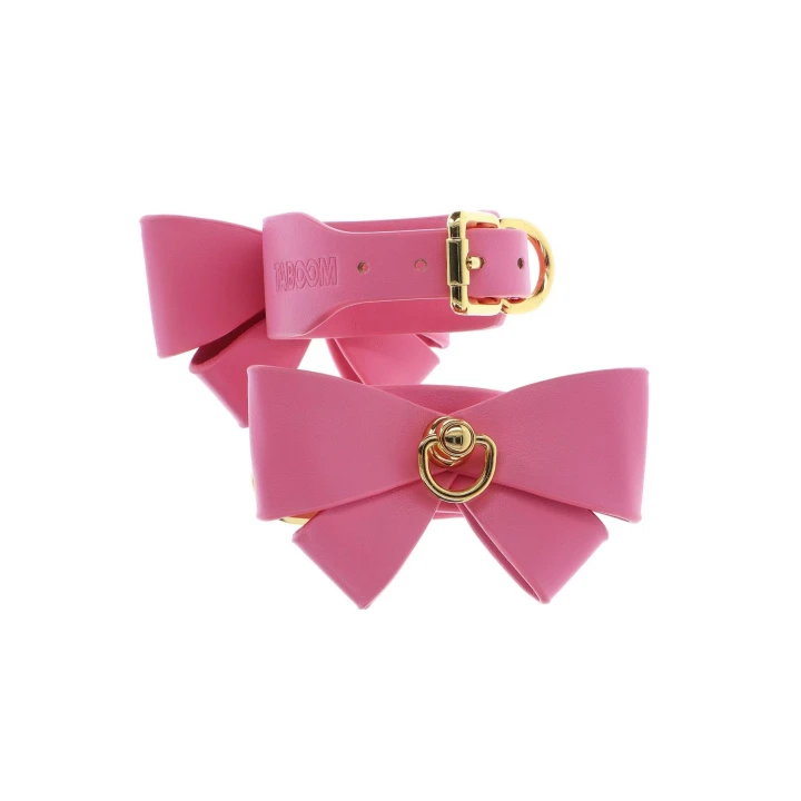 Kajdanki na kostki Taboom Malibu | Wegańska skóra PU, regulowane, różowe