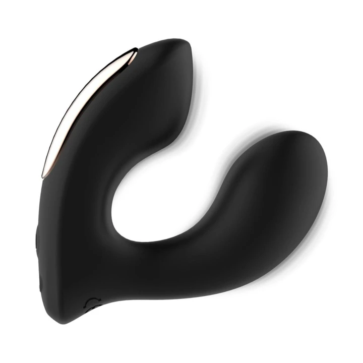 Wibrator do noszenia Rosy Gold - luksusowe etui ładujące, regulowane wibracje, dyskrecja