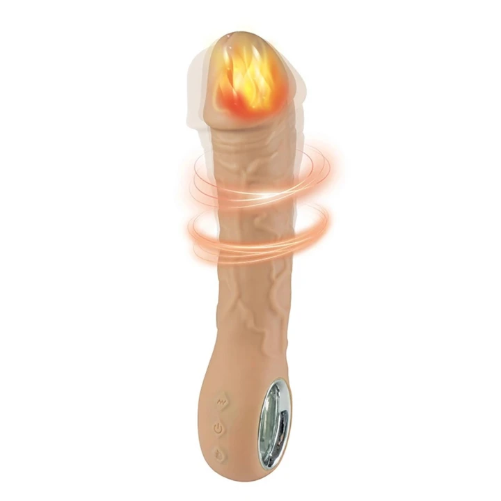 Wibrator realistyczny HeatPro – 10 trybów wibracji, funkcja grzania 40°C, silikonowy