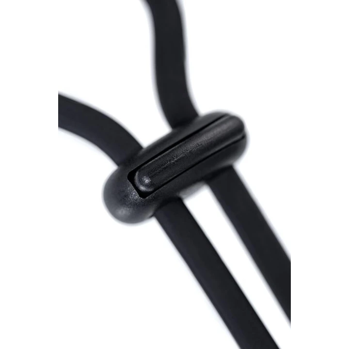 Lasso zaciskowe A-Toys, regulowana kompresja, wibrująca nakładka, 14cm, czarne