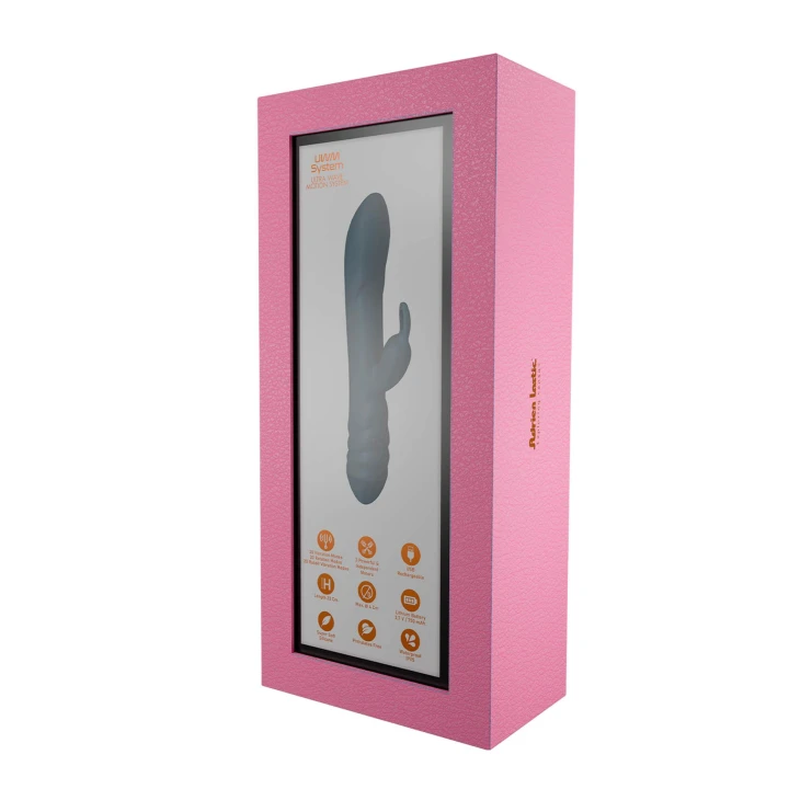 Wibrator króliczek Twister UWM z funkcją rotacji i multi wibracjami