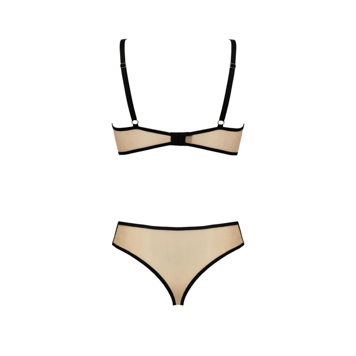 Koszulka nocna CASMIR DAISY SET - koronkowa, beżowa, Oeko-Tex, rozmiar XXL/XXXL