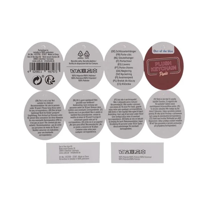 Brelok pluszowy FunnyGift – pluszowy penis z metalowym kółkiem, miękki, zabawny