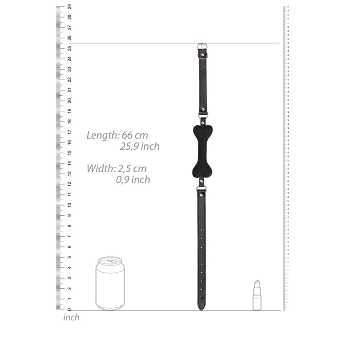 Knebel silikonowy - OUCH! Puppy Play, medyczny silikon, długość 62,5 cm