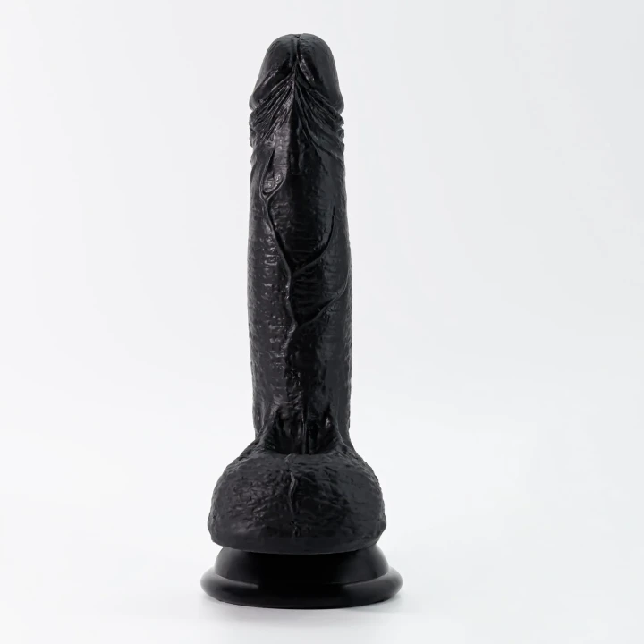 Dildo CRUSHIOUS Inviktus 19cm, płynny silikon, elastyczny, mocna przyssawka