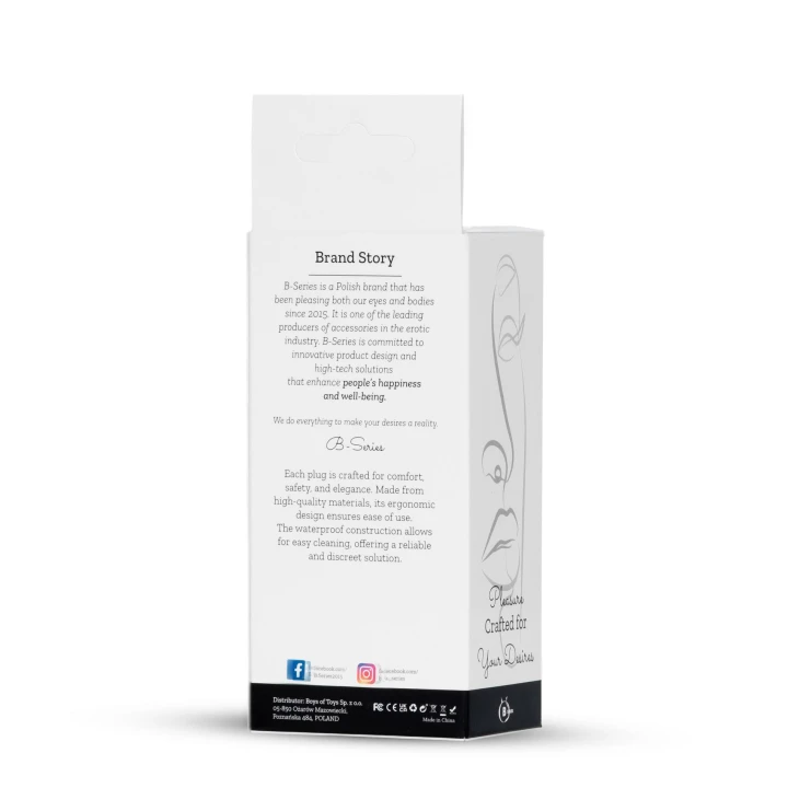 Korek analny Heart Platinum - Metal, 7 cm, Gładki z diamentem, dla początkujących i zaawansowanych